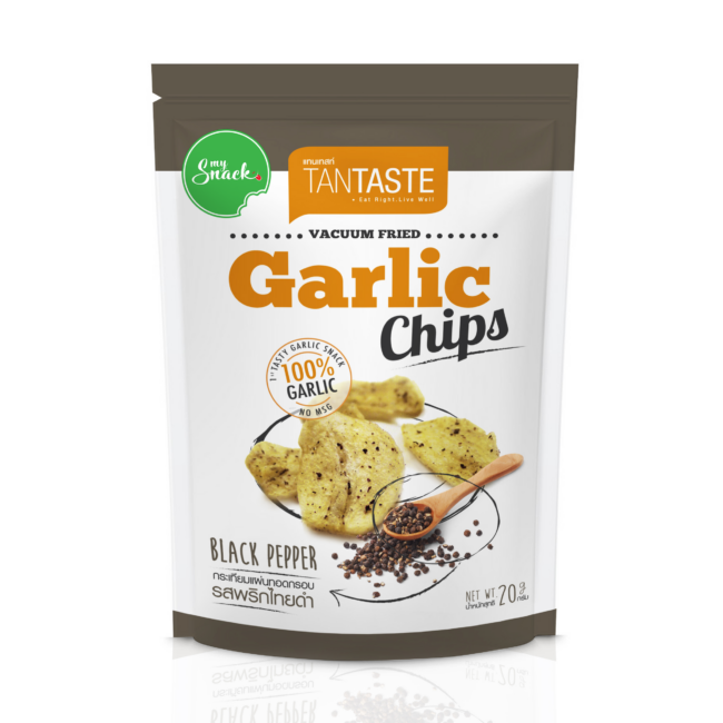 MySnack Garlic Chips with Black Pepper 20g