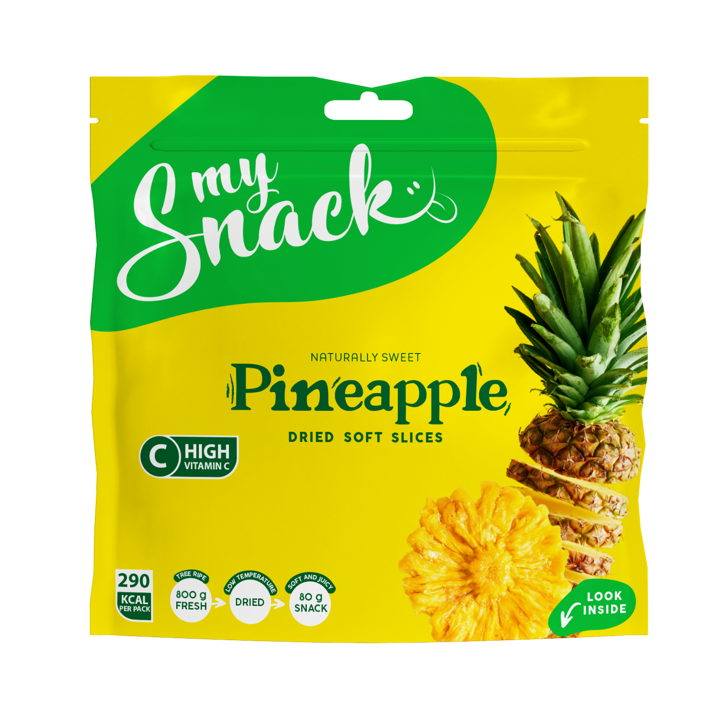 Pineapple snack pack front